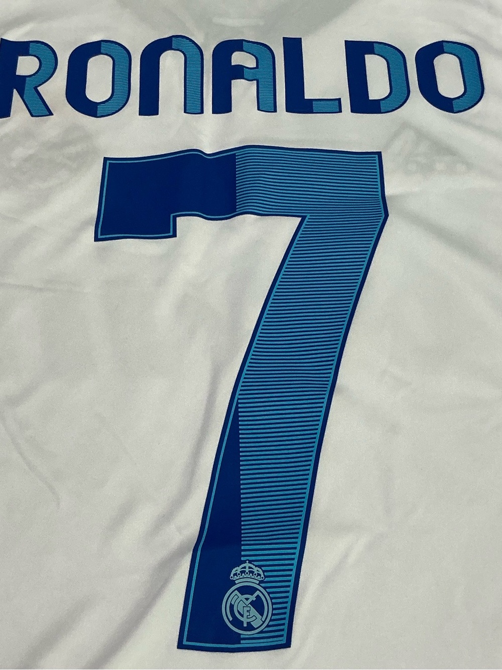 NWT Real Madrid 2012/13 Home Retro Jersey Long Sleeves Ronaldo # 7 Size XL - Picture 12 of 14